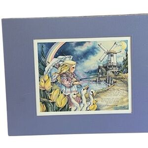 JODY BERGSMA 1988 Signed Limited Edition Print Numbered Vintage